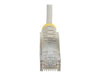 StarTech.com 3m Slim LSZH CAT6 Ethernet Cable, 10 Gigabit Snagless RJ45 100W PoE Patch Cord, CAT 6 10GbE UTP Network Cable w/Strain Relief, Grey, Fluke Tested/ETL, Low Smoke Zero Halogen - Category 6 - 28AWG (N6PAT300CMGRS) - Koblingskabel - RJ-45 (hann) til RJ-45 (hann) - 3 m - CAT 6 - uten hindringer - grå N6PAT300CMGRS