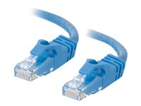 C2G Cat6 Booted Unshielded (UTP) Crossover Patch Cable - Krysskabel - RJ-45 (hann) til RJ-45 (hann) - 1 m - UTP - CAT 6 - formstøpt, uten hindringer, flertrådet - blå 83523