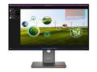 Lenovo ThinkVision P27Q-40 - LED-skjerm - 27" - 2560 x 1440 QHD @ 120 Hz - IPS - 350 cd/m² - 1500:1 - DisplayHDR 10 - 4 ms - HDMI, DisplayPort - eklipsesvart 64A7GAT6EU