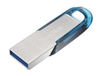 SanDisk Ultra Flair - USB-flashstasjon - 64 GB - USB 3.0 - blå SDCZ73-064G-G46B