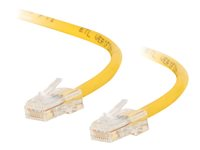 C2G Cat5e Non-Booted Unshielded (UTP) Network Crossover Patch Cable - Krysskabel - RJ-45 (hann) til RJ-45 (hann) - 1 m - UTP - CAT 5e - flertrådet, uniboot - gul 83349