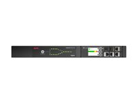 APC NetShelter - Automatisk overføringsbryter (kan monteres i rack) - AC 207-253 V - 2000 VA - enkeltfase - Ethernet 10/100/1000, USB - utgangskontakter: 12 - 1U - svart AP4421A