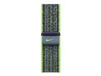 Apple Nike - Sløyfe for smart armbåndsur - 41 mm - 130 - 190 mm - lys grønn/blå MTL03ZM/A