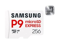 Samsung P9 Express MB-MK256T - Flashminnekort - 256 GB - A1 / Video Class V30 / UHS-I U3 - microSDXC Express - hvit MB-MK256T/WW