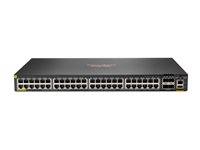 HPE Aruba Networking CX 6200F 48G 4SFP Switch - Switch - Max. Stacking Distance 10 km - L3 - Styrt - 48 x 10/100/1000 + 4 x 100/1000 SFP - front og side til bakside - rackmonterbar - for CX 6200F 48G 4SFP Switch S0M83A