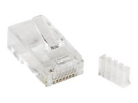StarTech.com Cat 6 RJ45 Modular Plug for Solid Wire - 50 Pack (CRJ45C6SOL50) - Nettverkkontakt - RJ-45 (hann) - CAT 6 - blank (en pakke 50) - for P/N: WIRC6CMPBLU CRJ45C6SOL50