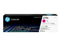 HP 219A - Magenta - original - LaserJet - tonerpatron (W2193A) - for P/N: 499Q6F#ABZ, 499Q7F#ABU, 499Q7F#BAZ, 499Q8F#ABF, 499Q8F#ABU, 499Q8F#BAZ, 499R0F#ABU W2193A