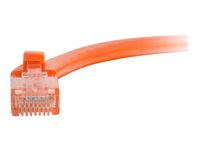 C2G Cat5e Booted Unshielded (UTP) Network Patch Cable - Koblingskabel - RJ-45 (hann) til RJ-45 (hann) - 3 m - UTP - CAT 5e - formstøpt, uten hindringer, flertrådet - oransje 83606