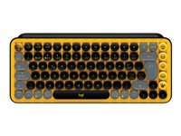 Logitech POP Keys - Tastatur - trådløs - Bluetooth 5.1, Bluetooth LE - QWERTY - Portugisisk - tastsvitsj: Brown Tactile - sprenging 920-010823